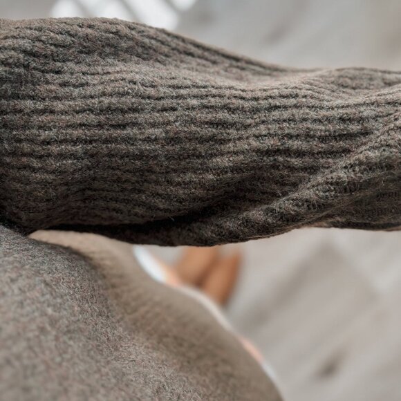 Women's Dark Olive Turtleneck Knit Sweater Top | Sage The Label | Green - Picture 6 of 11